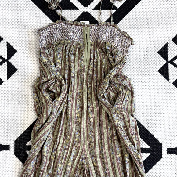 Intimately Free People Rule The World Floral Maxi Jumpsuit in Fern Combo Large - Picture 13 of 16